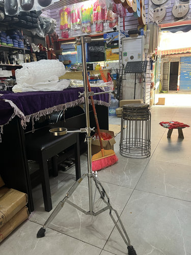 多功能三合一锣鼓镲架一打三不锈钢戏剧乐器锣架升降折叠便携包邮