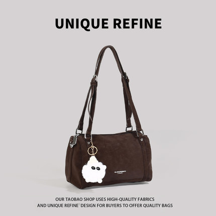 1002/新品 包包女高级感通勤挎包女士时尚高颜值复古单肩包腋下包