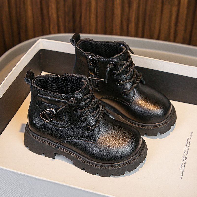 儿童鞋马丁靴2026秋冬款新款男童靴子女童鞋子休闲英伦风宝宝短靴