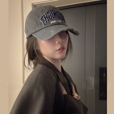 鸭舌帽休闲女春夏大头显脸小