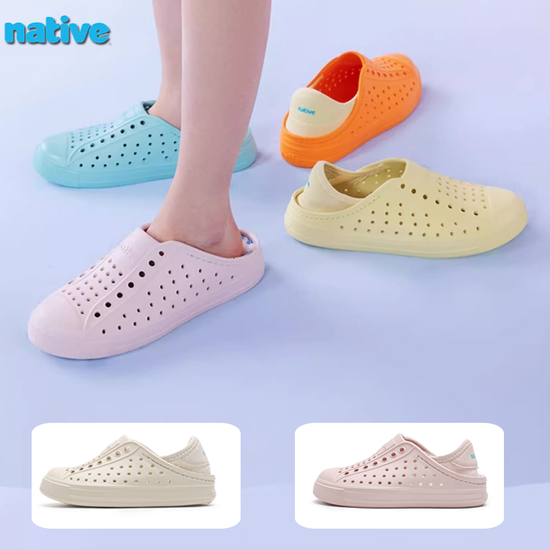 native洞洞鞋可踩跟两穿洞洞鞋