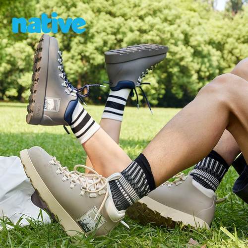 native防水保暖工装风防滑马丁靴