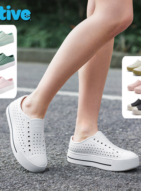 native洞洞鞋女Jefferson hi休闲厚底小白鞋增高凉鞋透气沙滩鞋潮