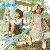 Jefferson童鞋 包头凉鞋 涉水软底印花图案洞洞鞋 时尚 夏季 native