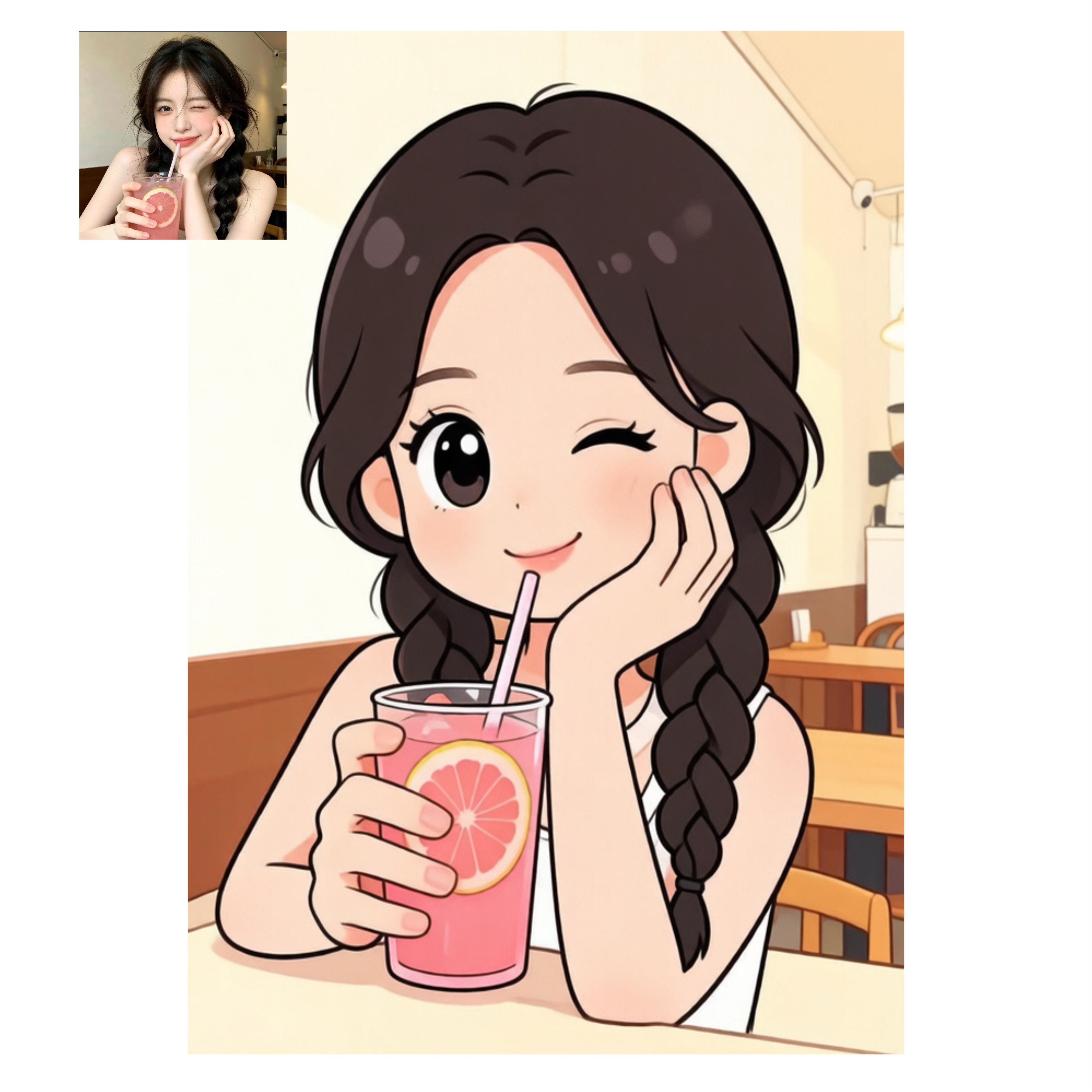 Q版手绘头像定制卡通人物形象设计漫画人物真人转动漫画约稿