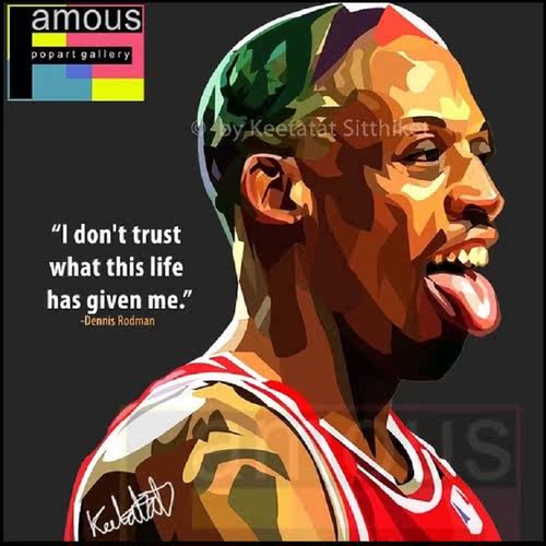 罗德曼DennisRodman波普风挂画