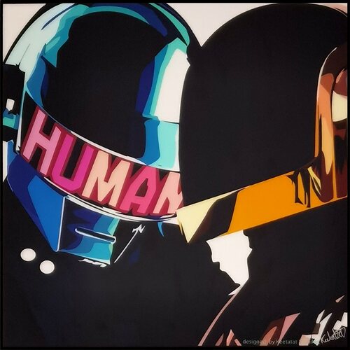 蠢朋克DaftPunk法摇滚电音挂画
