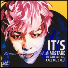 BigBang权志龙GD崔胜贤TOP挂画泰国keetatat波普艺术挂画韩星韩国