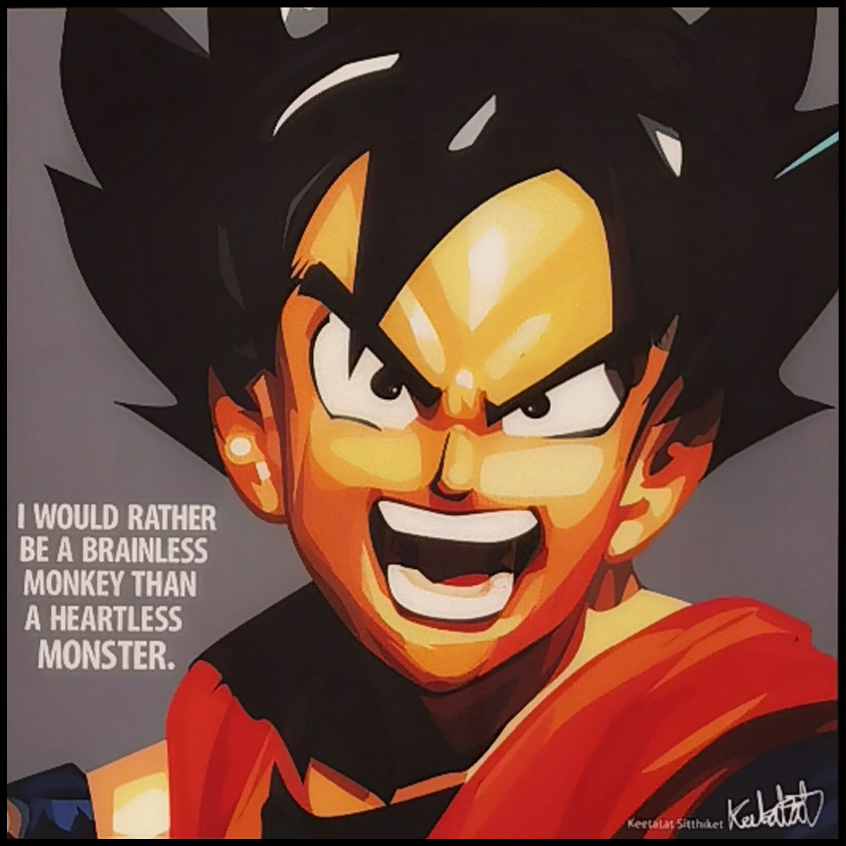 龙珠孙悟空泰国波普艺术挂画