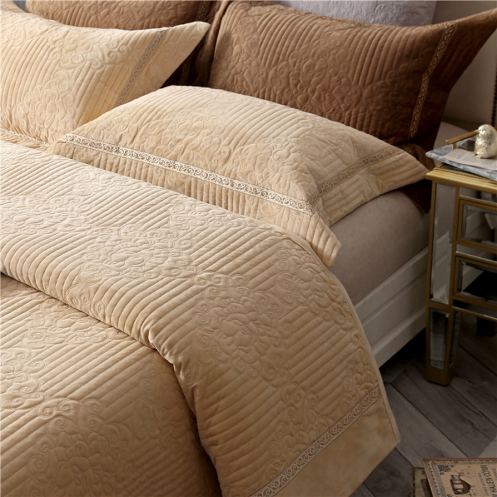 外贸床盖绒加厚绗缝夹棉床单三件套水晶绒床上盖毯法兰绒单件冬垫,床上用品,床盖,淘宝优惠券,粉丝福利购,淘宝优惠卷