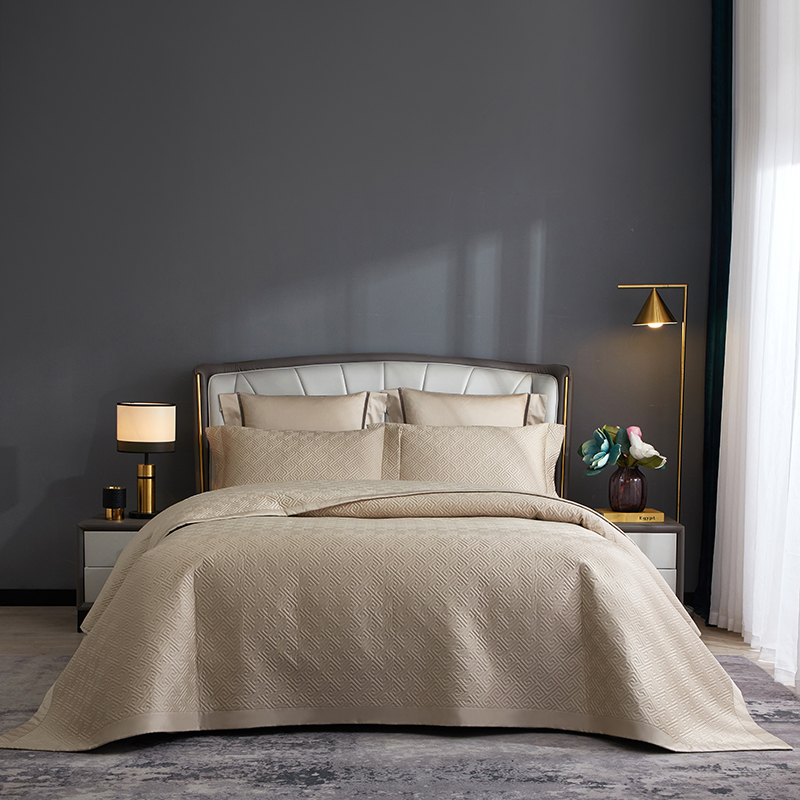 轻奢高级感床盖三件套