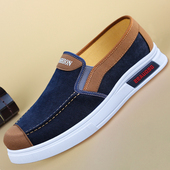 透气潮百搭懒人鞋 2025春秋男士 一脚蹬 男网鞋 夏季 休闲鞋 老北京布鞋