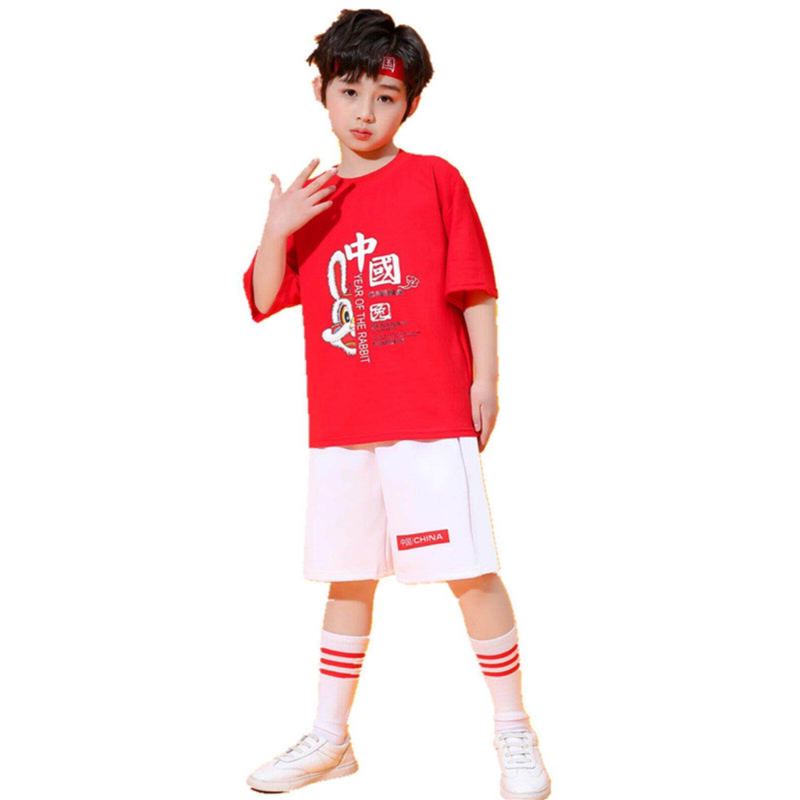 六一儿童节啦啦队表演服男女童演出服幼儿园毕业照班服团体演出服