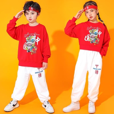 秋冬季儿童演出服运动会啦啦队幼儿园班服小学生团体啦啦操演出服