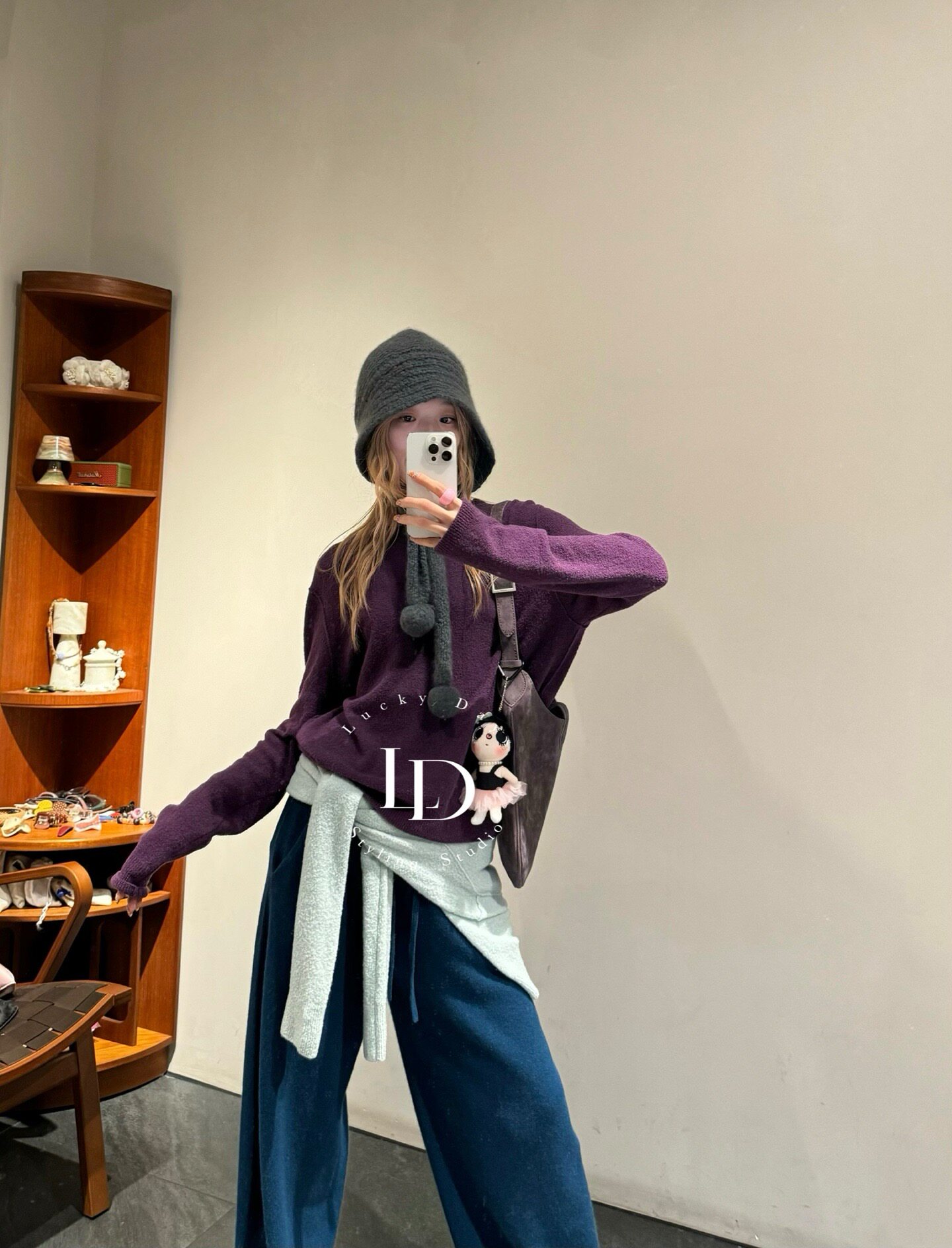 非实价2026秋季新款时尚气质高品质宽松百搭休闲显瘦羊绒上衣女