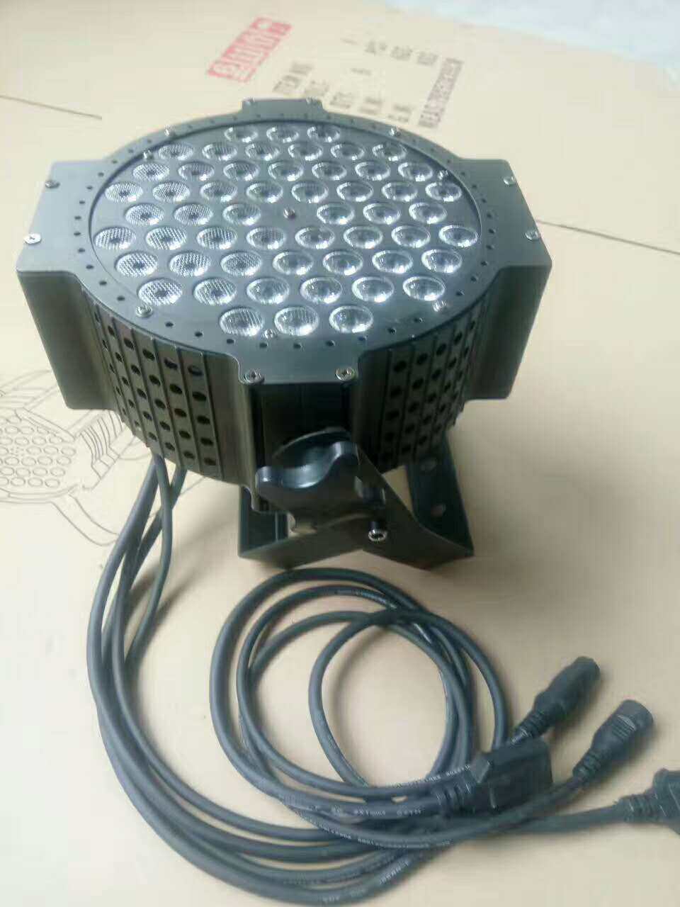 舞台灯光LED扁帕灯全彩54颗暖白七彩酒吧婚庆演出面光灯舞台设备