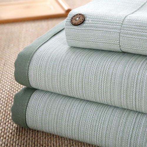 老粗布凉席纯棉加厚吸汗透气