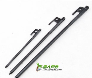 户外登山野营地钉加长加粗钢铁天幕大帐篷30cm沙滩地钉雪地钢钉