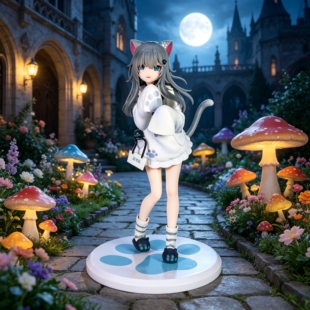 甘城猫娘手办站姿二次元制服美少女摆件动漫少女景品桌面饰品装饰