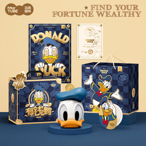 有钱鸭摆件灯客厅玄关桌面乔迁