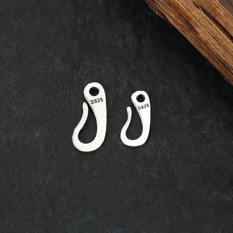 S925纯银弯钩扣项链手链DIY扣头简约百搭万能连接扣做旧链子配件,饰品/流行首饰/时尚饰品新,银饰配件,淘宝优惠券,粉丝福利购,淘宝优惠卷