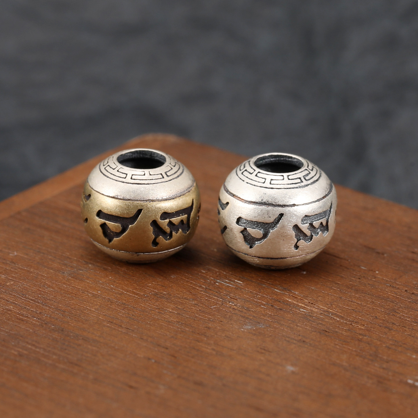 s925纯银六字真言穿孔散珠隔珠手工diy双色银配件红绳本命年银饰,饰品/流行首饰/时尚饰品新,银饰配件,淘宝优惠券,粉丝福利购,淘宝优惠卷