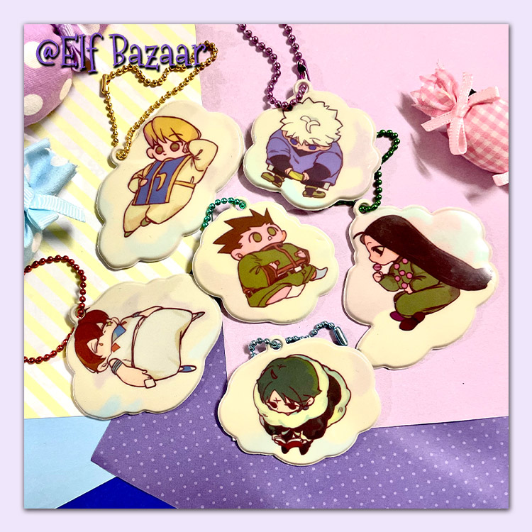 #现货#全职猎人杰西索奇犽伊尔迷酷拉皮卡库洛洛软胶挂件同人周边