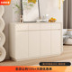 奶油风入户鞋 柜家用门口落地客厅收纳玄关一体靠墙储物柜2025新款