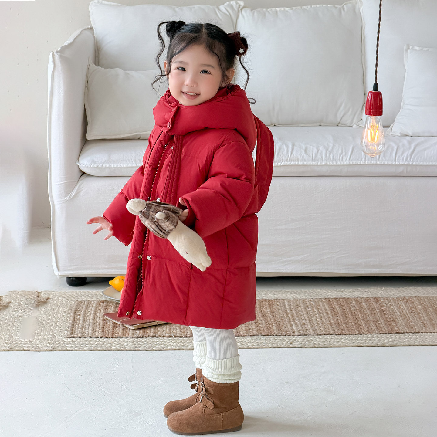 儿童羽绒服中长款2026新款韩版女童冬装加厚保暖女宝宝童装外套潮