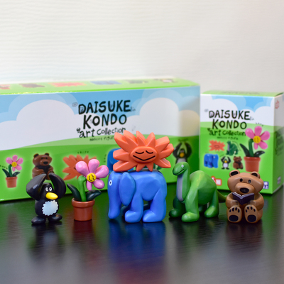 DAISUKE KONDO雕刻艺术家系列花朵恐龙大象盒蛋手办摆件模型玩偶