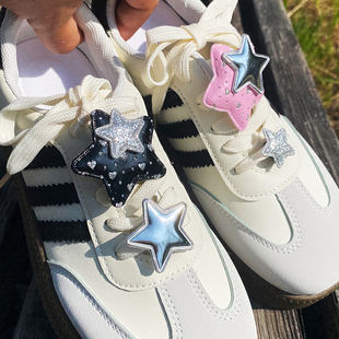 网红小众百搭星星鞋带扣可拆卸diy潮流鞋花鞋子上面的装饰品配件