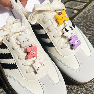 卡通可爱创意动物拼图鞋带扣可拆卸diy鞋花鞋子上面的装饰品配件