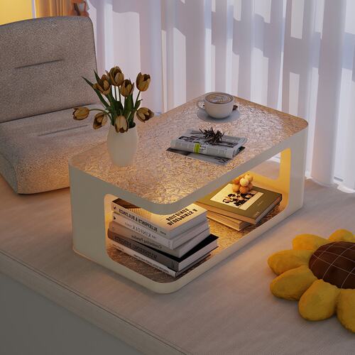 奶油风飘窗茶几小桌子榻榻米茶桌矮桌简约炕桌炕几卧室阳台飘窗桌