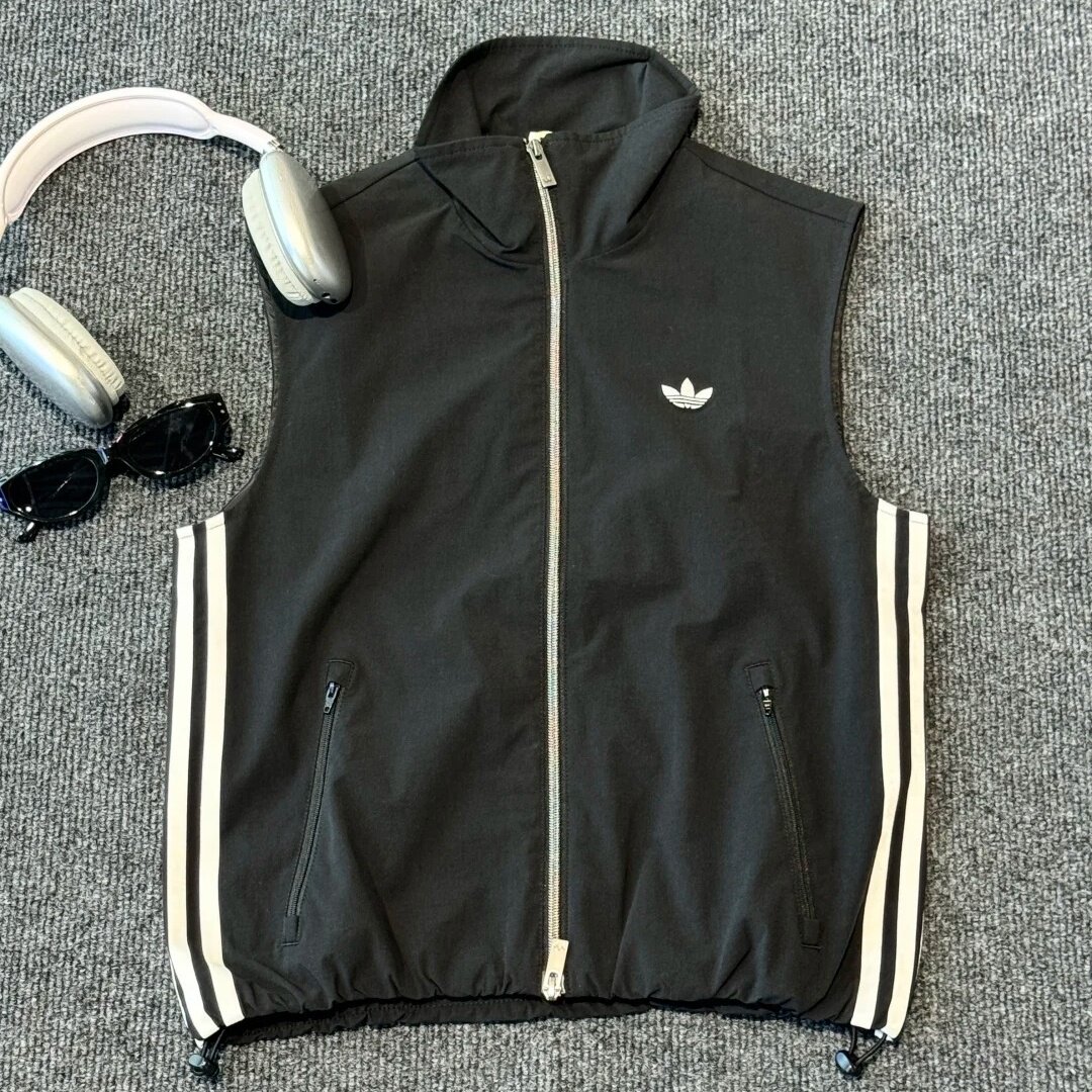 Adidas阿迪达斯女子黑色立单马甲