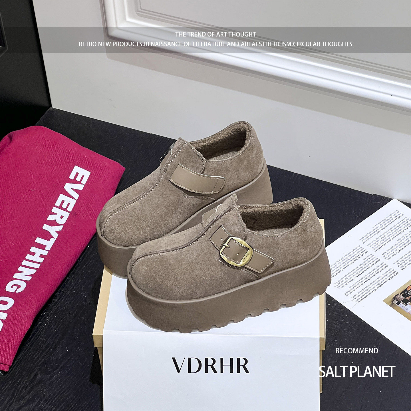 勃肯鞋女2025冬季新款气质休闲鞋百搭舒适厚底增高加绒保暖乐福鞋,女鞋,勃肯鞋/软木鞋,淘宝优惠券,粉丝福利购,淘宝优惠卷