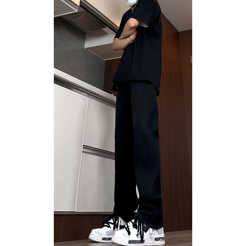 B221 美式ins高街暗黑纯色修身弹力牛仔裤 LK24160-特P30 控49