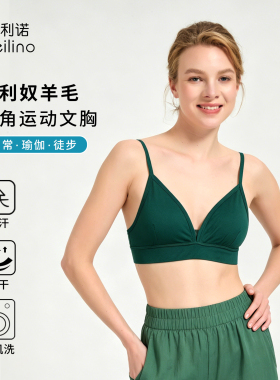 美利奴羊毛运动文胸女户外速干胸罩美丽诺胸衣薄款跑步内衣H05