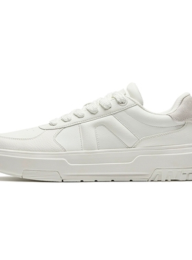 2024男鞋运动鞋道鞋帮板A男112448023低YDZ安踏秋百搭新款小白鞋