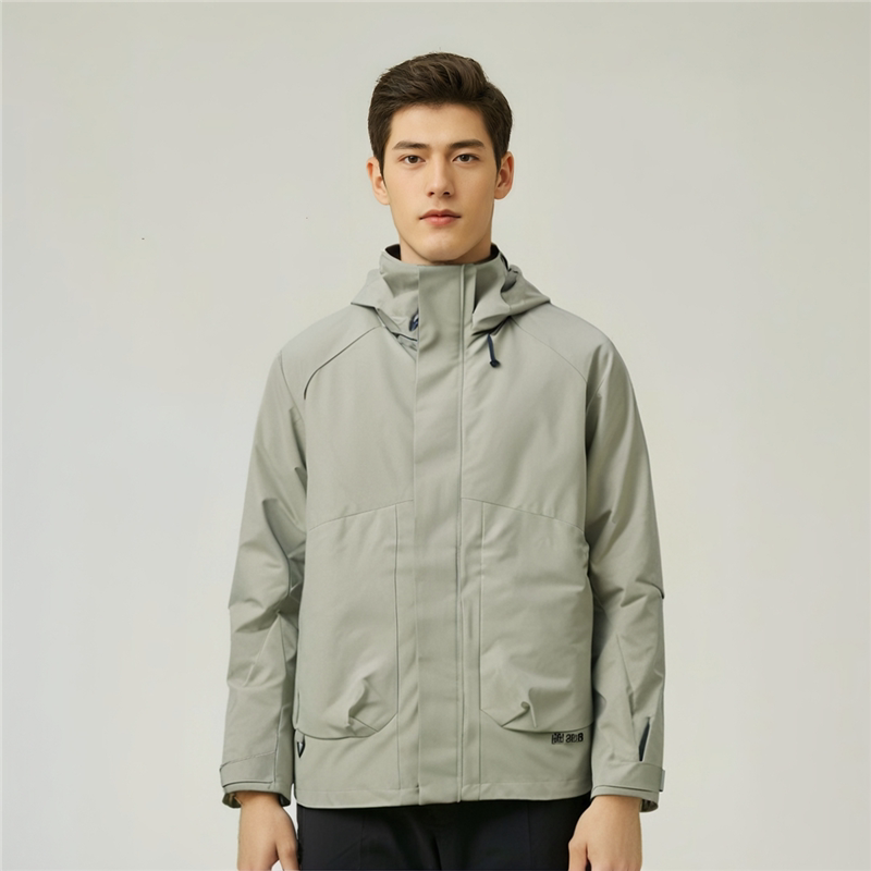 2025152446608冲锋衣外套男户外正品三合一安踏风衣潮连帽春
