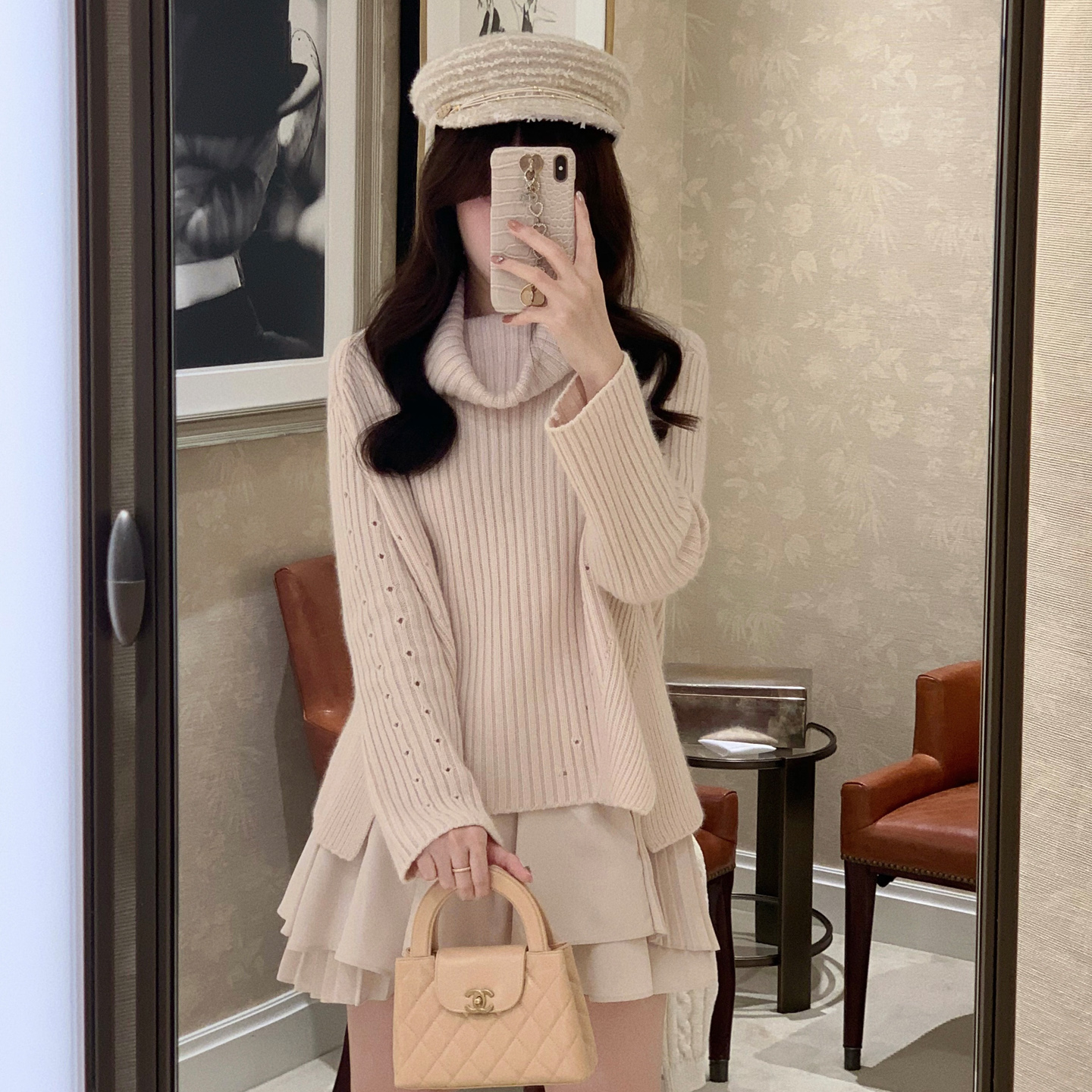 Starry石原里美毛衣吊带裙两件套