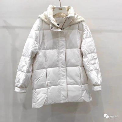 羽绒服 女冬季新款加绒连帽厚实防风保暖纯色百搭中长款 外套1.16