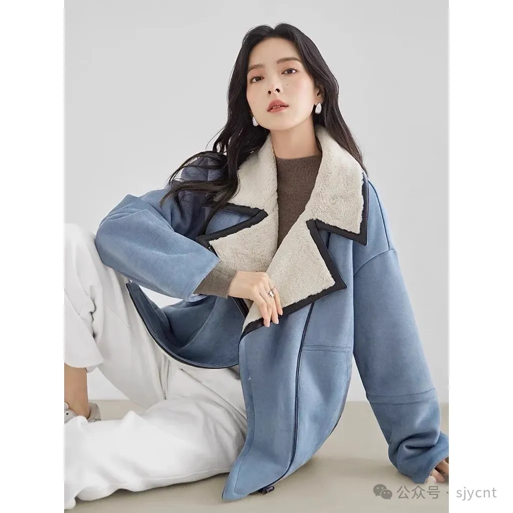 麂皮绒外套 复古港风仿兔毛皮毛一体高级感百搭冬款加厚 上衣1.09,女装/女士精品,短外套,淘宝优惠券,粉丝福利购,淘宝优惠卷