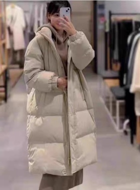鹅绒羽绒服 高端新款立领可拆卸帽子纯色简约百搭款加厚 外套0.97