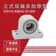 双轴承P型立式 带座轴承铝合金经济型PW6002轴承组件支撑固定支座