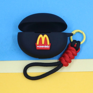 适用漫步者NewSound clip/花再ZeroClip/Shiny流光耳夹式蓝牙耳机保护套潮酷可爱萌卡通立体M记薯条硅胶软壳