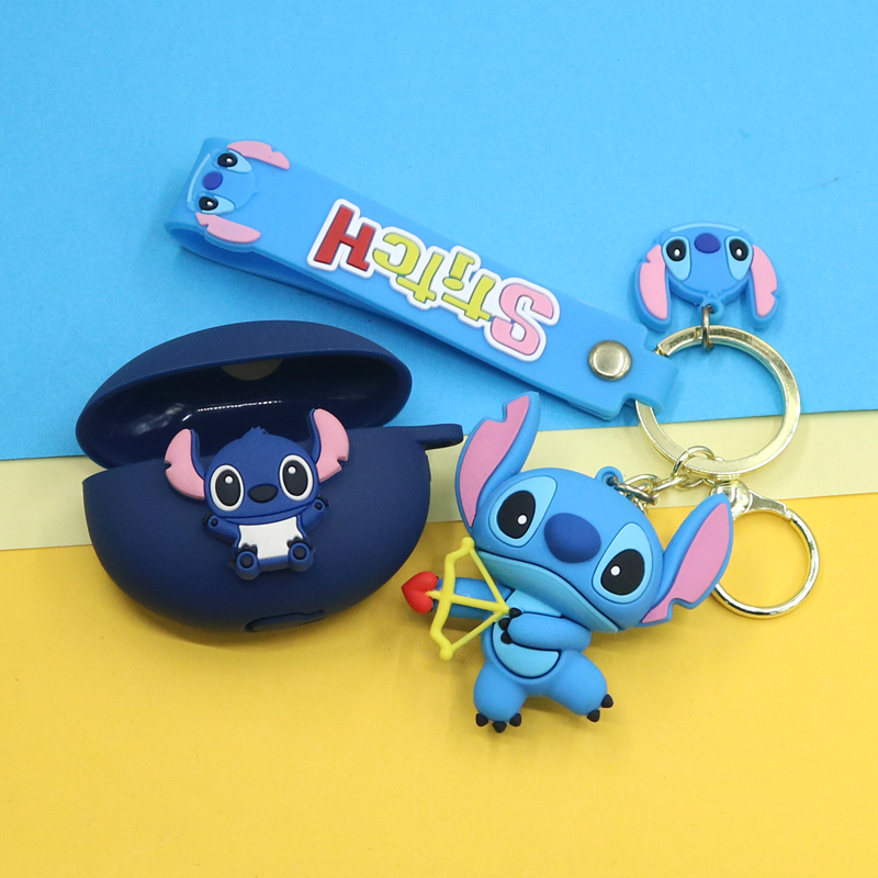 适用荣耀Earbuds X8/A蓝牙耳机保护套LCHSE X7e青春版/X7i萌卡通动漫库洛米蓝猫小熊史迪奇公仔挂饰X7硅胶壳