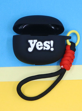 适用华为FreeBuds 7i/6i/5i蓝牙耳机保护套FreeClip/荣耀LCHSE耳夹2pro个性简约创意英文字手绳挂饰硅胶软壳