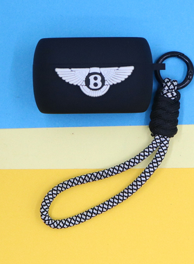 适用Jabra/捷波朗Elite active 85t蓝牙耳机保护套E2/3/4个性黑色潮酷简约图标手绳挂饰硅胶软壳