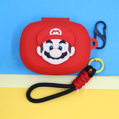 适用JBL Endurance Peak4挂耳式蓝牙耳机保护套潮酷可爱萌卡通蓝猫马里奥史迪仔恐龙手绳挂饰防摔硅胶软壳