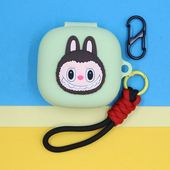 适用倍思BF1挂耳开放式 创意可爱萌卡通拉布布蓝猫恐龙M记史迪奇手绳挂饰硅胶软壳 蓝牙耳机保护套个性